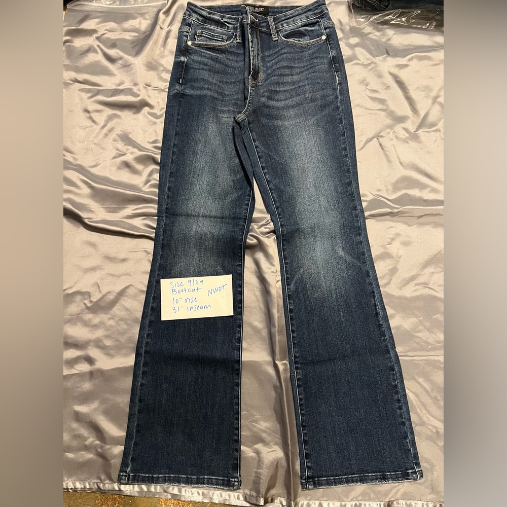Judy Blue Dark Wash Boot Cut Jeans size 9